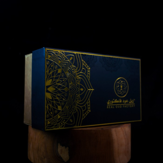 Real Oud Factory Gold Box Dukhoon 50g & Oud Muattar 40g